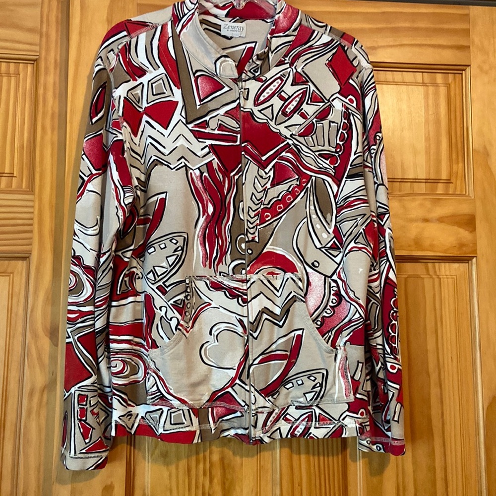 Zenergy work out jacket.  No tag. Fit like a large